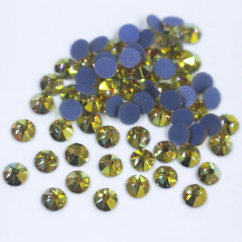 5A Top Quality 8 big 8 Small 16 facets 2078 cut hotfix rhinestone Iron crystal with super strong glue and high shine light