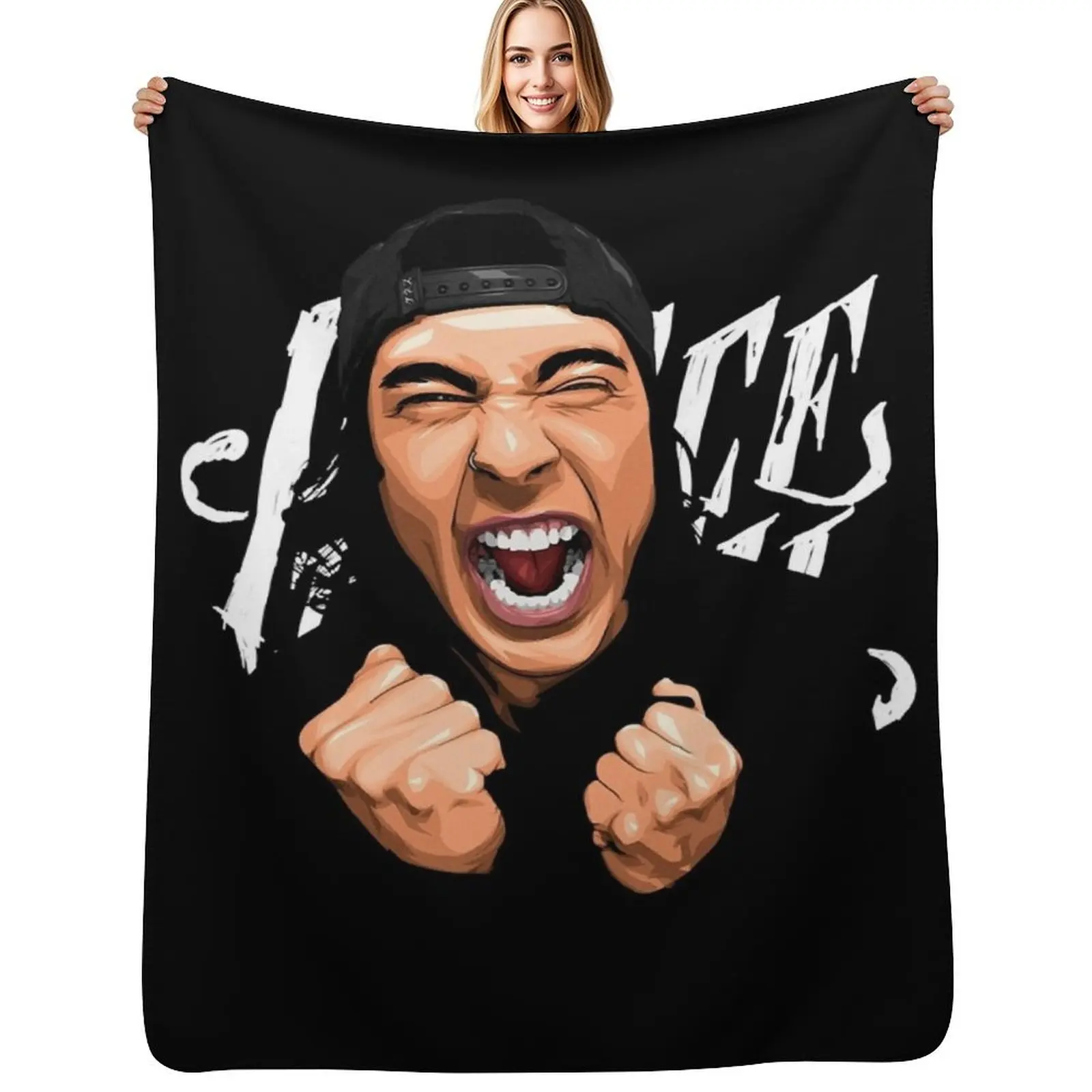 

Funny Gifts Vic Fuentes Screaming Gift For Fans Throw Blanket Cute Plaid Furrys Blankets For Baby Camping Blankets