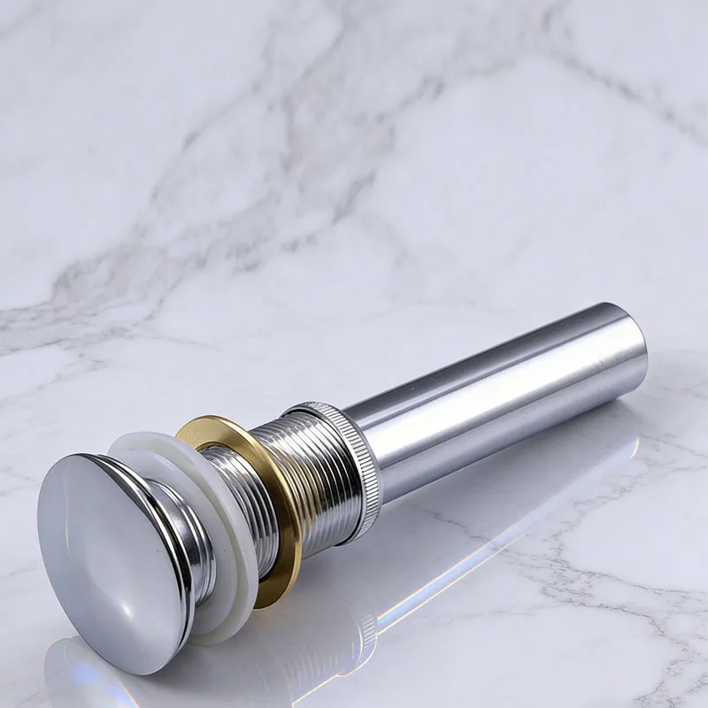 

Хромированный сливной клапан из нержавеющей стали для раковины - аксессуар для смесителя в ванную комнату