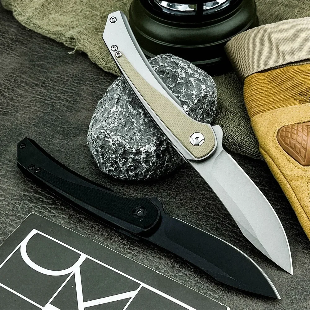 جديد 6070 في الهواء الطلق سكين جيب قابل للطي جودة عالية 8Cr13Mov شفرة 420 الصلب + G10 مقبض حمل التخييم سكينة سرفايفل أدوات EDC #3
