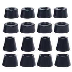 Rubber Chair Feet 4PCS With Spacer Non-Slip Round Rubber Feet Silicone Furniture Feet Pads Not Included Screws Floor Protectors