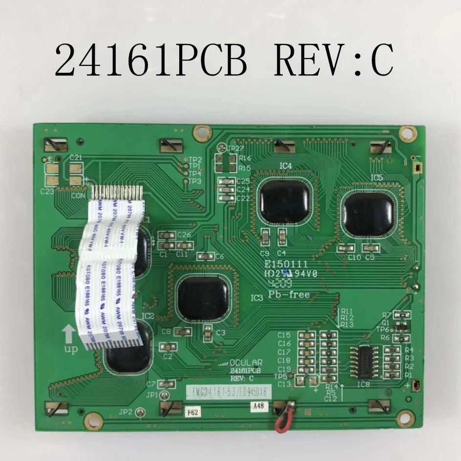 Original LCD 24161PCB REV:C suitable for industrial display injection molding machines and other equipment