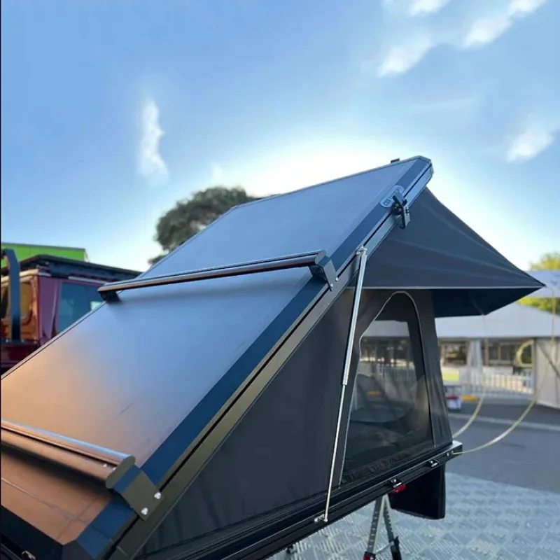 Hard Shell Aluminum Alloy Rooftop Tent All Season Auto Quick Pop Up Extended Outdoor Camping Car Shelter