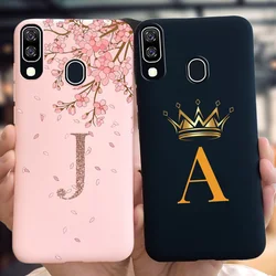 For Samsung Galaxy A40 2019 Case A405 SM-A405F Phone Cover Fashion Letters Shockproof Bumper For Samsung A41 SM-A415F A 40 Coque