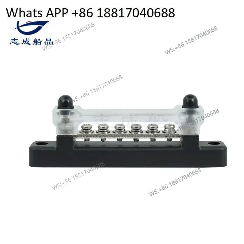 1PC for Boat Negative Pole Wiring Row 4 6 12 Position Line Row RV Modified Stainless Steel Waterproof Ship Marine Accessories