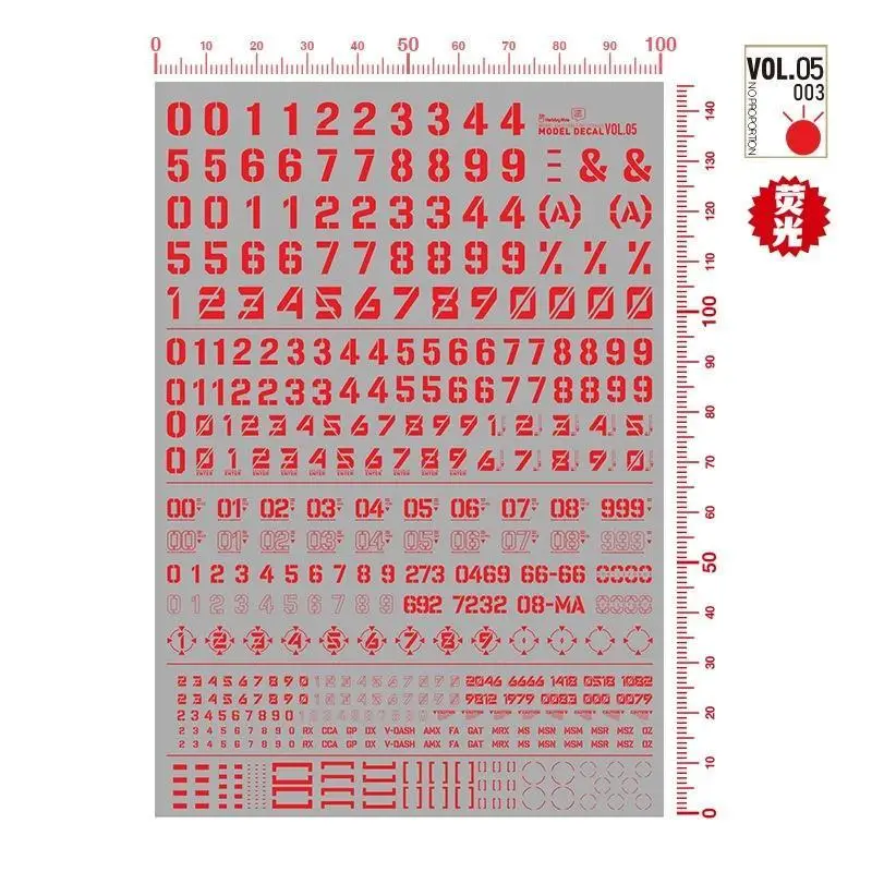 HOBBY MIO VOL1-VOL12 Serie High-Definition Universele Water Transfer Printing Stickers voor Gunpla Schaalmodellen Hobby Accessoires