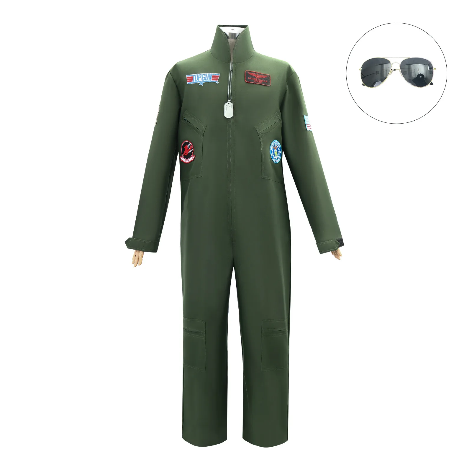 

Костюм на Хэллоуин: униформа пилота Top Gun для спортивных мероприятий в барной вечеринке или группового выступления