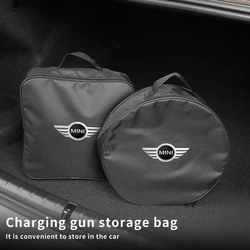 Car Trunk Storage Bag Car Tool Charging Gun Organizer For MINI JCW WORKS Cooper F55 F56 R60 R59 R58 R57 R56 One Clubman Cabrio