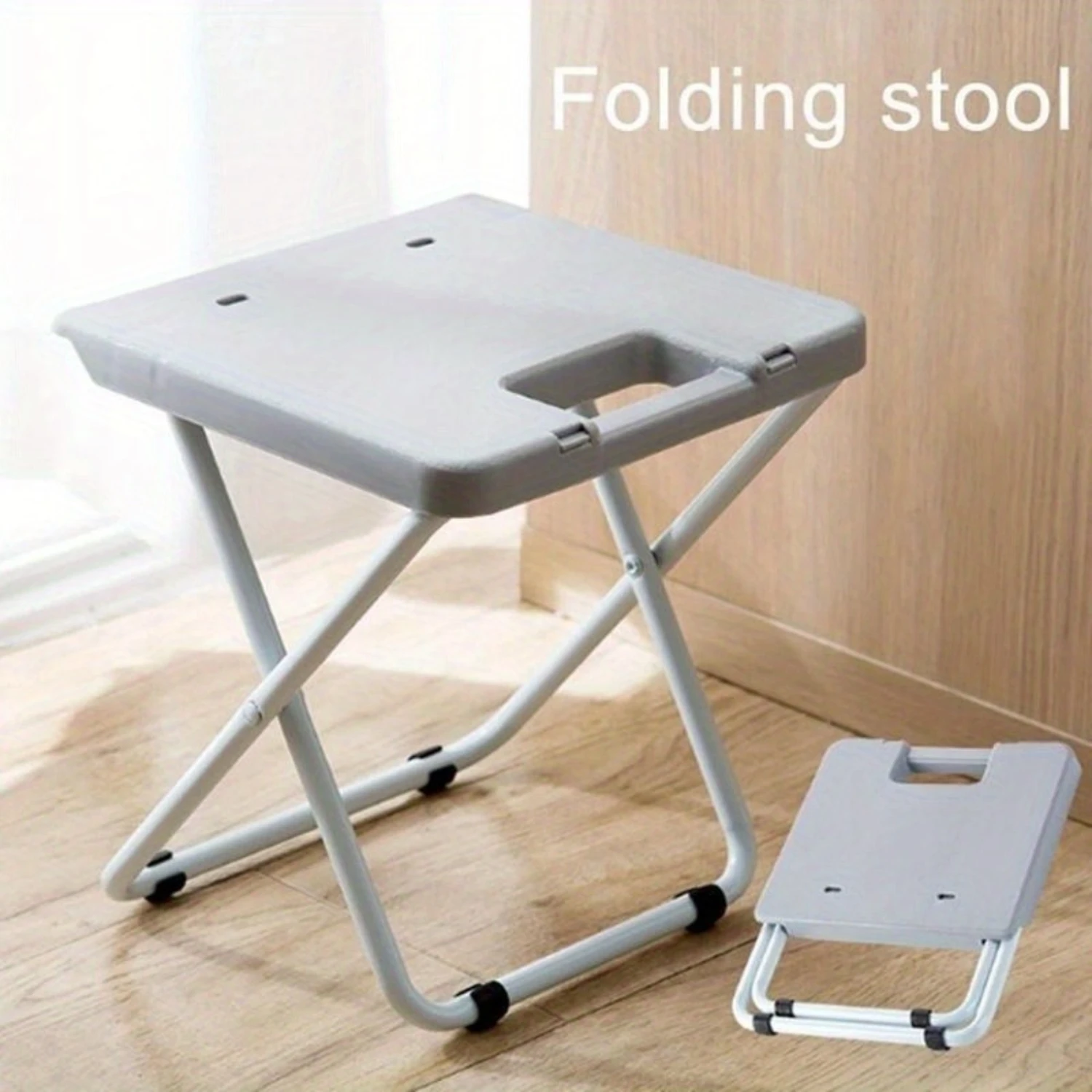 1pc Portable Folding Stool - Ultra-Portable, Easy-Fold, Compact, and Versatile Multi-Purpose Seat - Perfect for Travel, Picnic,