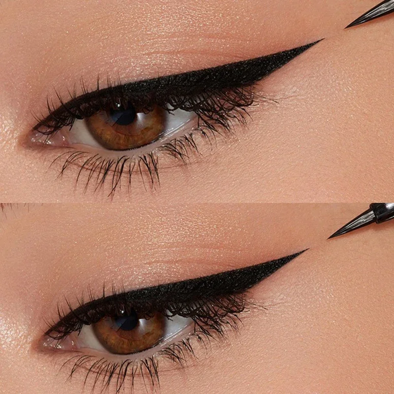 Szybkoschnący ultracienki czarny biały eyeliner w płynie wodoodporny gładki eyeliner długotrwały dolny długopis do rzęs kobiety kosmetyki do makijażu