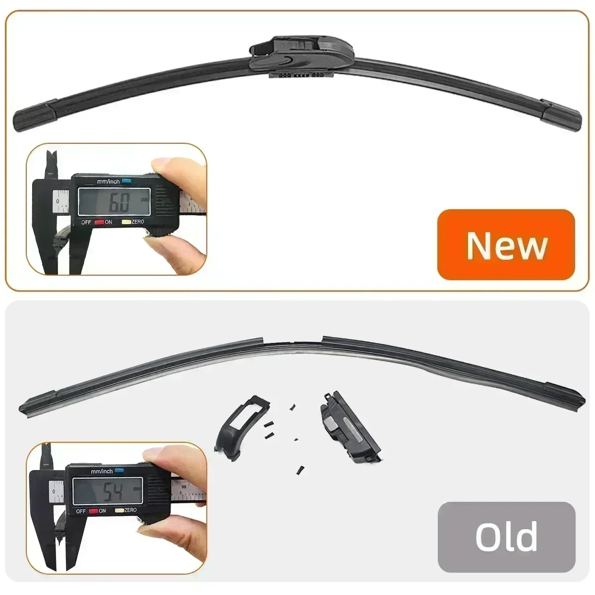 For Suzuki SX4 Maruti SX Cross 2006-2019 Front Wiper Blades Boneless Frameless Rubber Cleaning