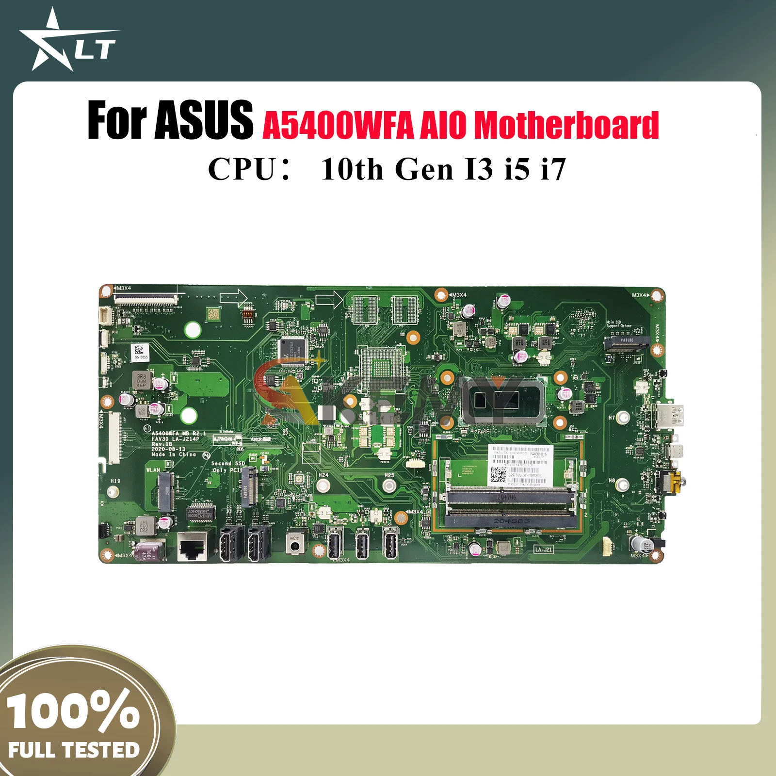 

A5400WFA Laptop Motherboard For ASUS VivoBook A5400WF A5400WFA Notebook Mainboard With 10th Gen I3 i5 i7 100% tests OK fast ship
