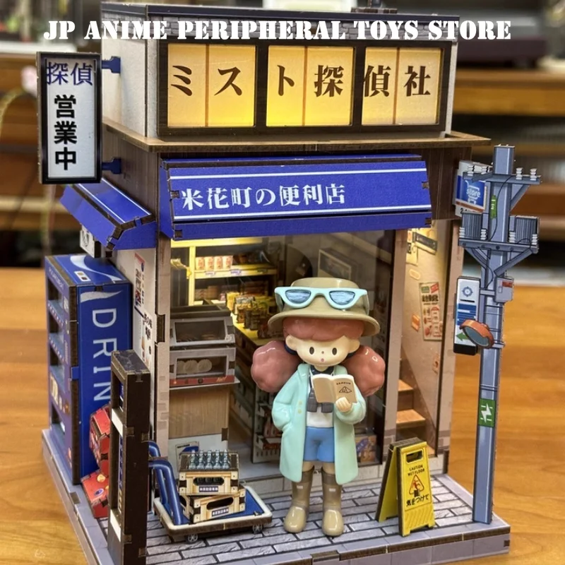 Genuine Convenience Store Building Block Toys Cartoon Bakery Coffee Shop DIY Miniature House Children's Birthday Christmas Gifts