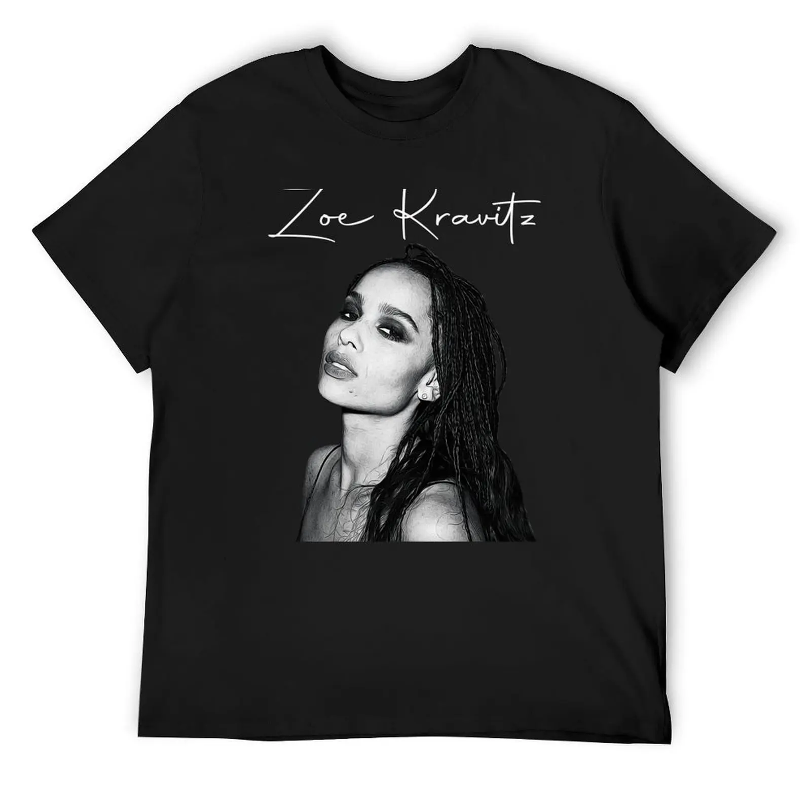 

Zoe Kravitz Artwork T-Shirt custom t shirt gifts for boyfriend summer shirt luxury clothes men