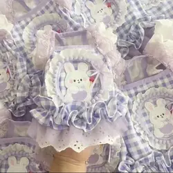 Bear Dress Pet Dog Clothes Lace Sweet Clothing Dogs Super Small Cute Chihuahua Print Summer Purple Girl Mascotas