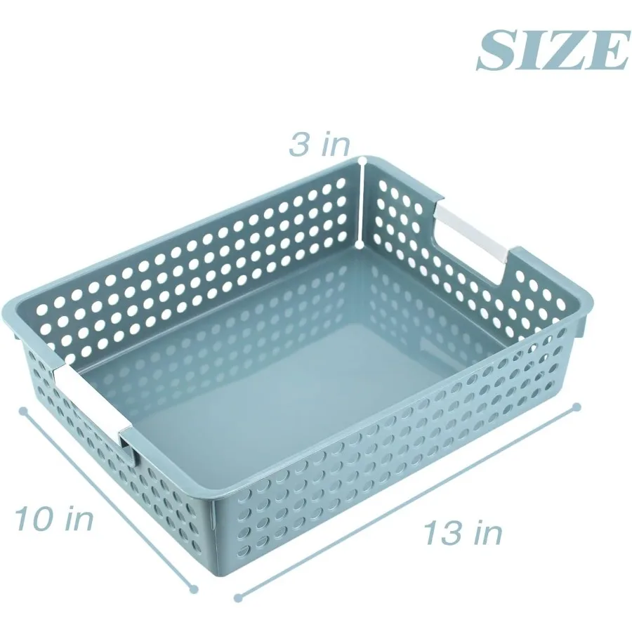 4 Stück drehbare Klassenzimmer-Tabletts für Studenten, Buchkörbe zur Aufbewahrung von Bibliotheken, Organisationsschubladen für Büro und Heimgebrauch, langlebig