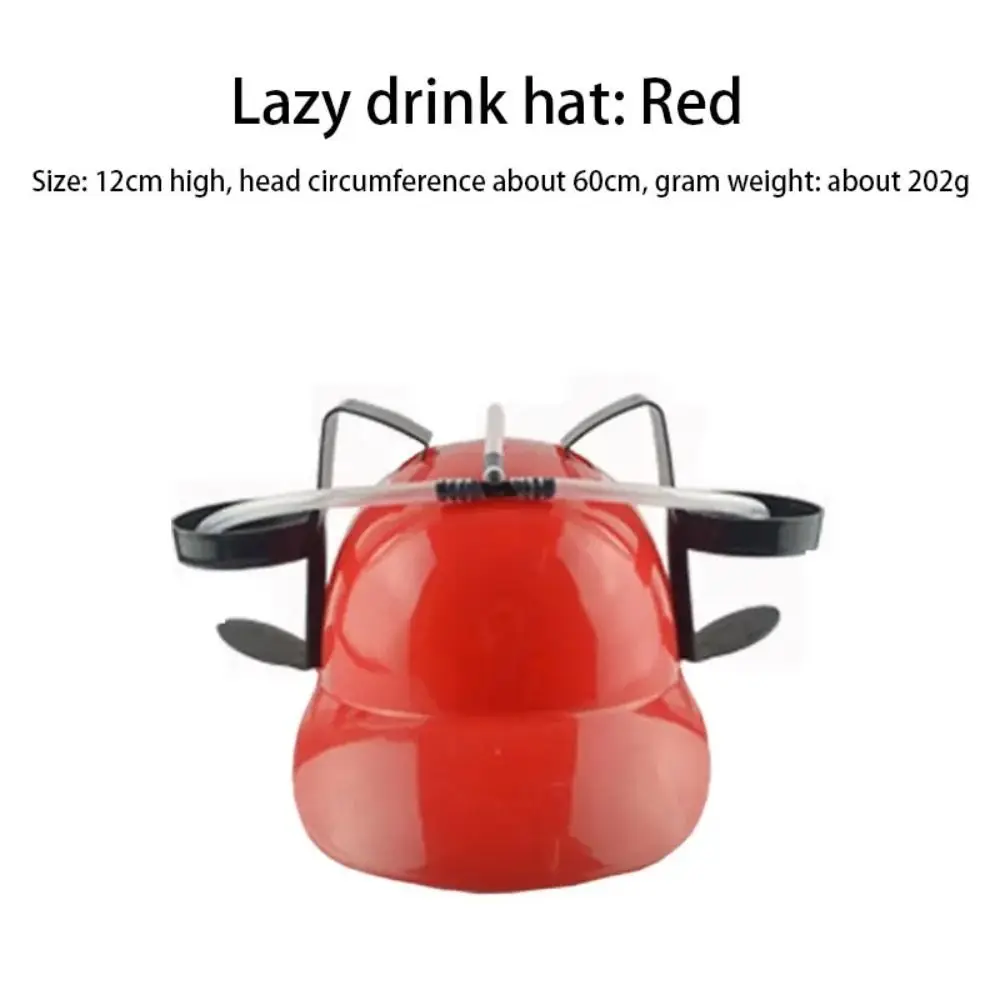 Fast Delivery Lazy Creative Beer Beverage Hat Birthday Party Outdoor Beer Hat Lazy Drinking Beverage Helmet Headgear