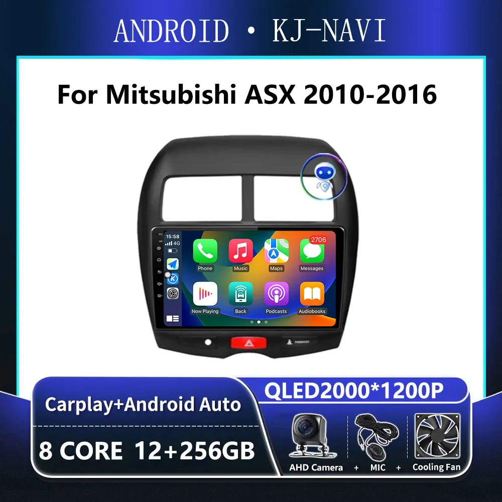 

Android 14 Carplay For Mitsubishi ASX 2010-2016 Audio Stereo Car Radio Multimedia Player GPS Navigation 2 din DSP WIFI 4G