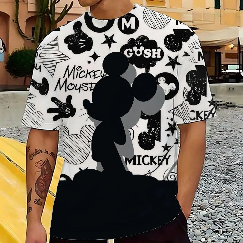 Miniso Men Disney Mickey Mouse t-shirt Summer Boy Street Fashion Casual Sports allentato O collo Quick Dry abbigliamento manica corta Kid