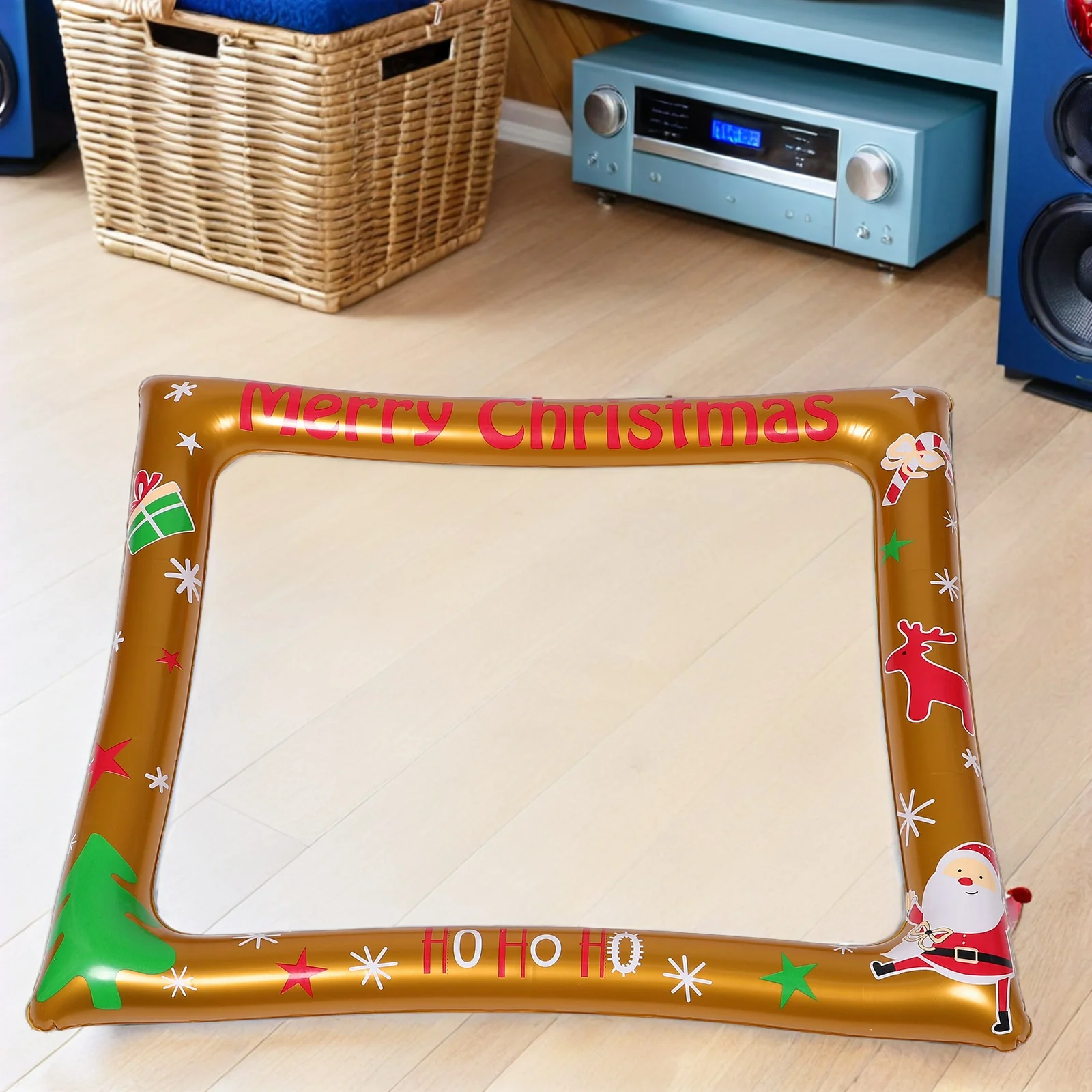 

Christmas Photo Prop Inflatable Christmas Photo Frame Prop Holiday Party Decoration For Family Gatherings New Year Celebrations