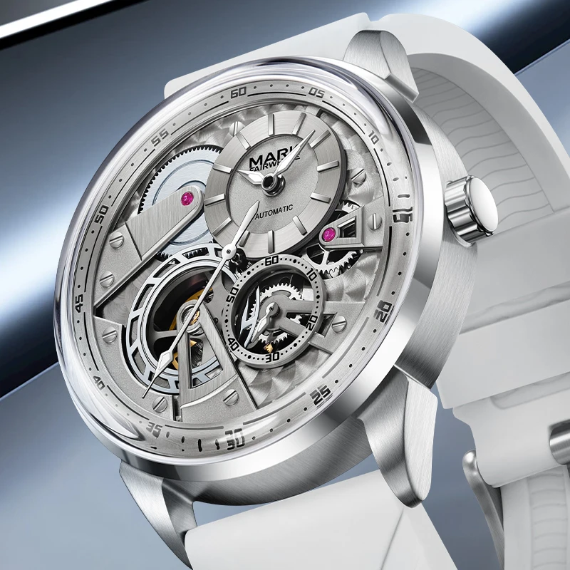 

MARK FAIRWHALE Luxury Automatic Watch FW-6042 46MM Stainless Steel Waterproof 30M Men's Watch