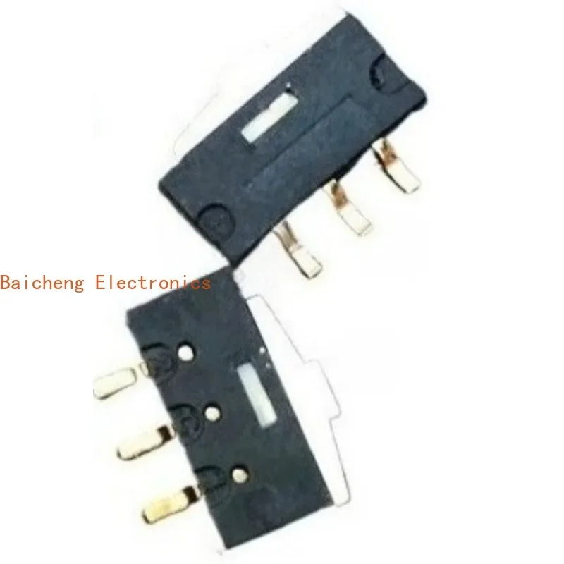 10PCS Gold plated foot patch with 2 levels and 3 feet, side dial and sliding power switch ESP4020