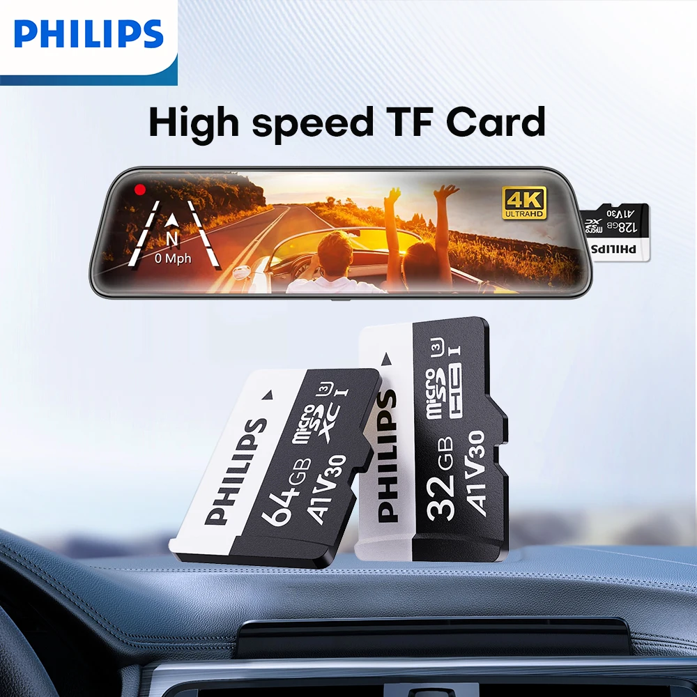 Phipips Ultra Micro sd card 256G 128G 64G Mini SD Card flash card TF Memory Microsd Card 32G 16G for CAMS Drones Samrtphone PC
