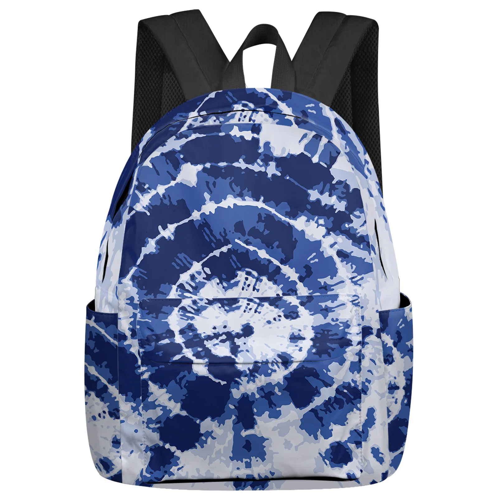 

Blue Tie Dye Feminina Backpacks Teenagers Student School Bags Laptop Custom Backpack For Men Women Female Travel Mochila