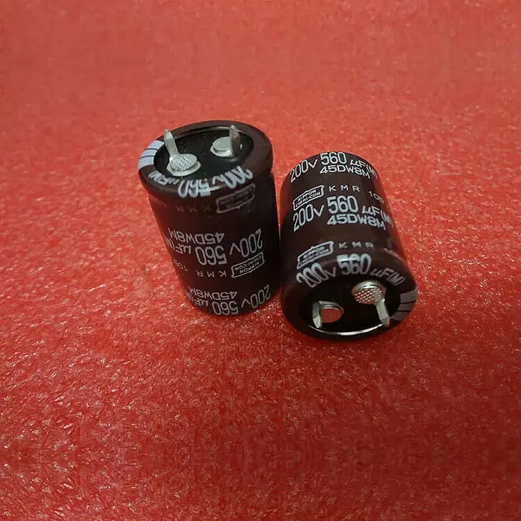 

2pcs NIPPONCHEMI-CON KMR 560mfd 200V 560UF 22X30mm electrolytic capacitor 105℃