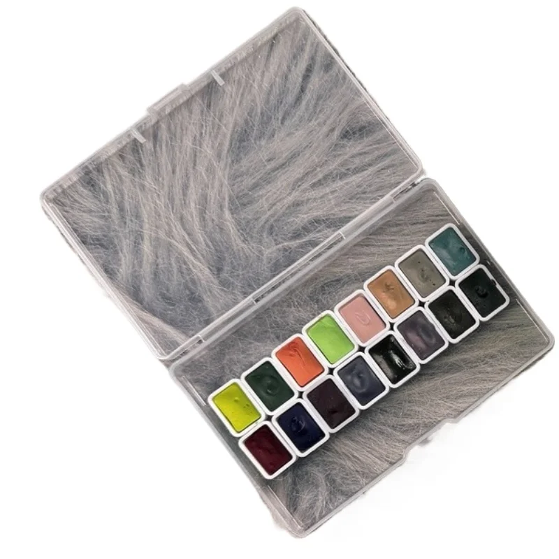 Nowy Pigment Akwarelowy SuperVision Layered Color, 16 Kolorów, 0.5/1/2ML, Przenośne Opakowanie Akwareli, Artykuły Plastyczne dla Uczniów — zdjęcie produktu 7