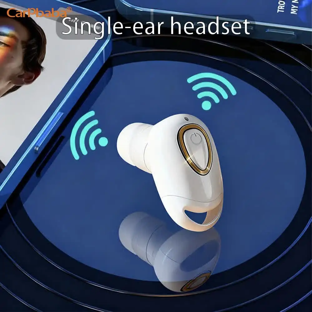 Mini Invisible Wireless Earphones Bluetooth Headphone Handsfree Hifi Stereo HD Call Headset Earbud With Microphone