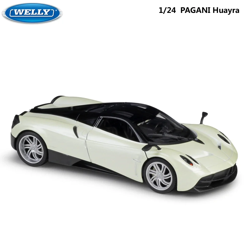 

WELLY Alloy Model Car 1:24 Scale PAGANI HUAYRA Diecast Car Simulator Classic Sports Car Metal Toy Car For Kids Gift Collection