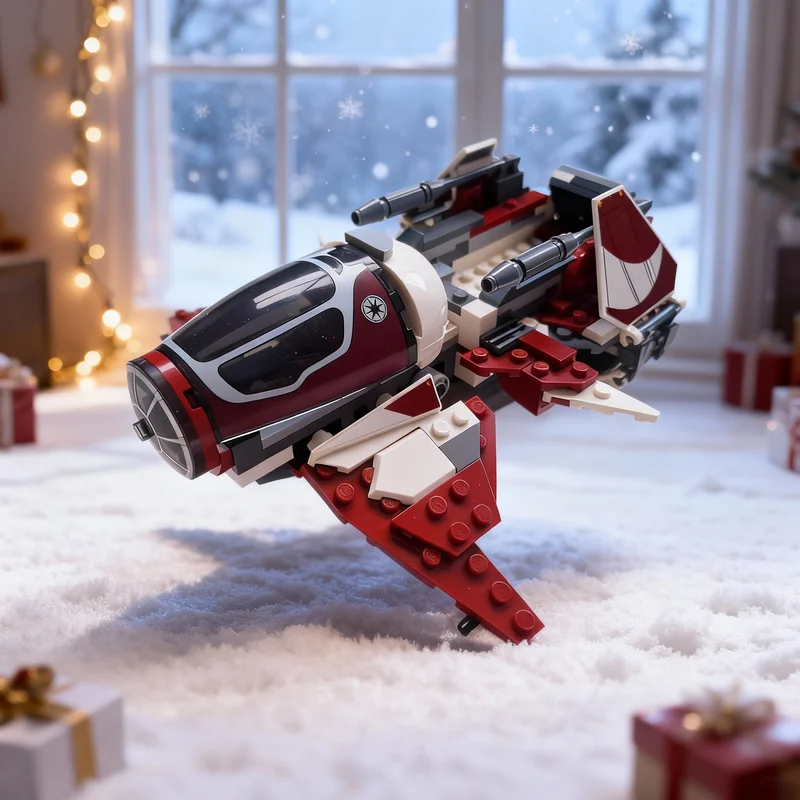 263pcs MOC Star Battle Low Altitude Transport Model Building Blocks Architecture Idea Kids Brick Birthday Christmas Gifts Toys