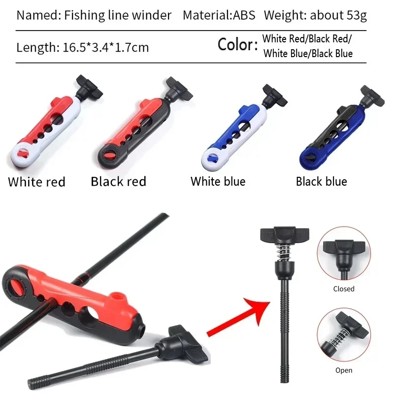 2/1pcs Fishing Line Winder Portable Reel Line Spooler Machine Spinning Reel Baitcasting Reel Spooling Carp Fishing Equipment view 5