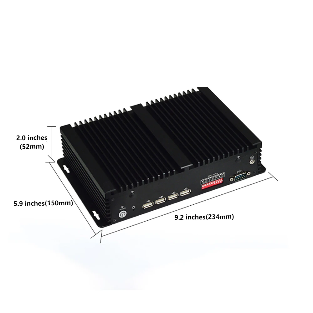 Eip MFC-2500 Fanless Industrial Computer Mini PC Intel CPU J1900 J1800 3855U I3-6100U I5-6200U 8G RAM 6*RS232 DDR3L WIFI 4G