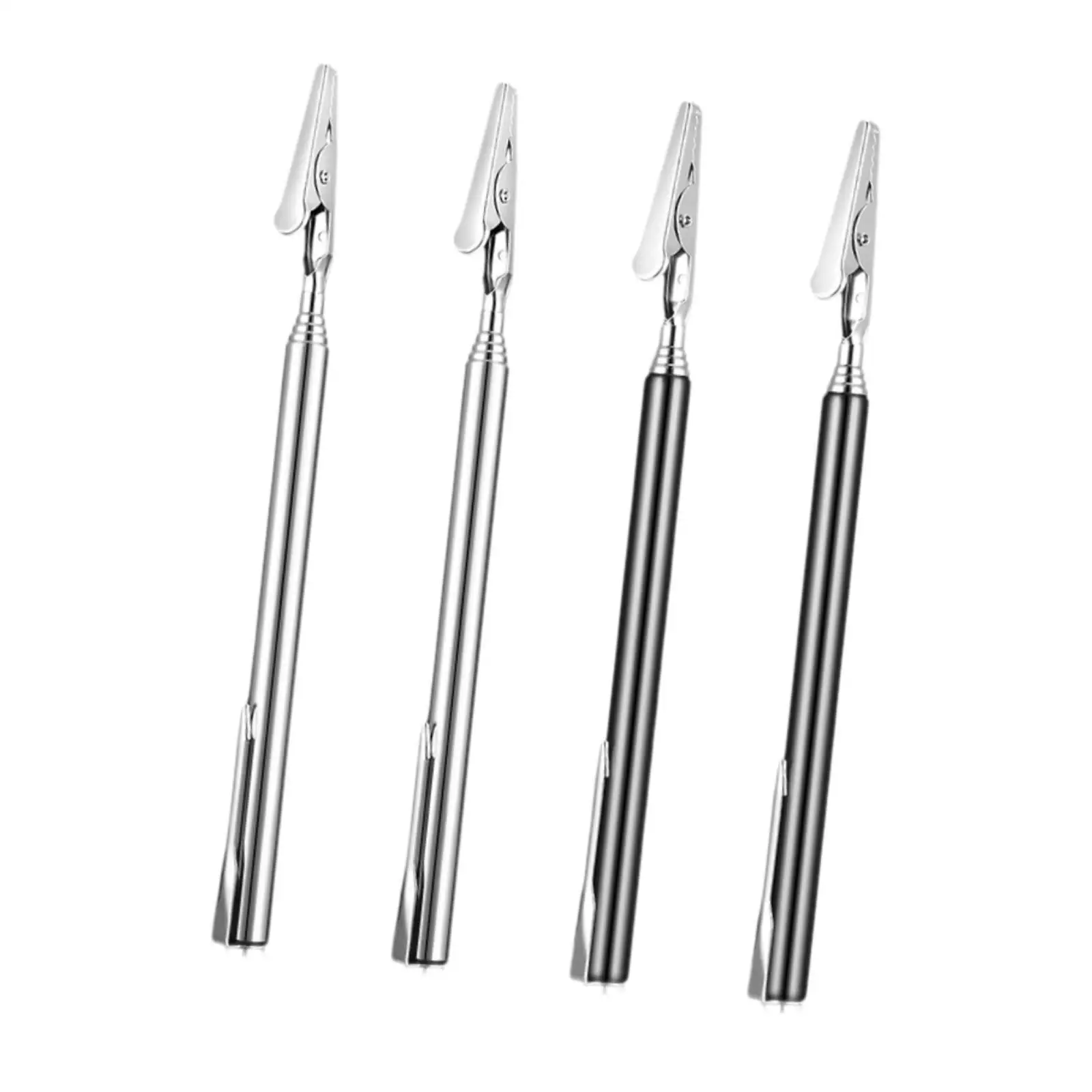 4Pcs Telescoping Alligator Clip Connector Adjustable for Mechanics Retractable Versatile Tool Jewelry Fastening Repairing