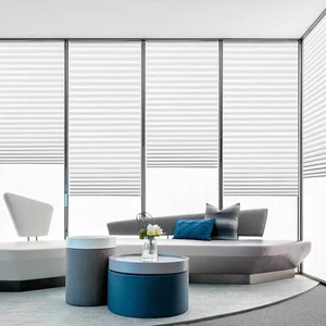 Fensterklebervorhang, Plisada Zebra -Jalousien, Blackout -Vorhang, Schwarz und Weiß, für Schlafzimmer, Wohnzimmer, Balkon 12 Hauptverkaufs Jalousien Roll Balkon - №5