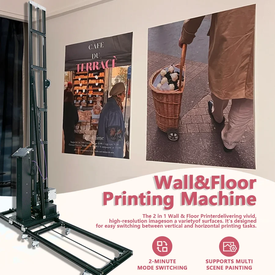 

Портативный принтер 2-в-1 для печати на стенах и полах, 3,5 метра, УФ-струйный, для прямой 3D-печати на напольной плитке и керамике для художественной студии