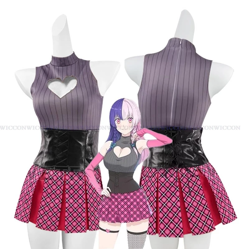 Nagomi Ikora 753 Witch Cosplay Costume Casual Daily Suit 2.5 Dimensional Lilysa Seduction Anime Wig Full Set Women Halloween Cos