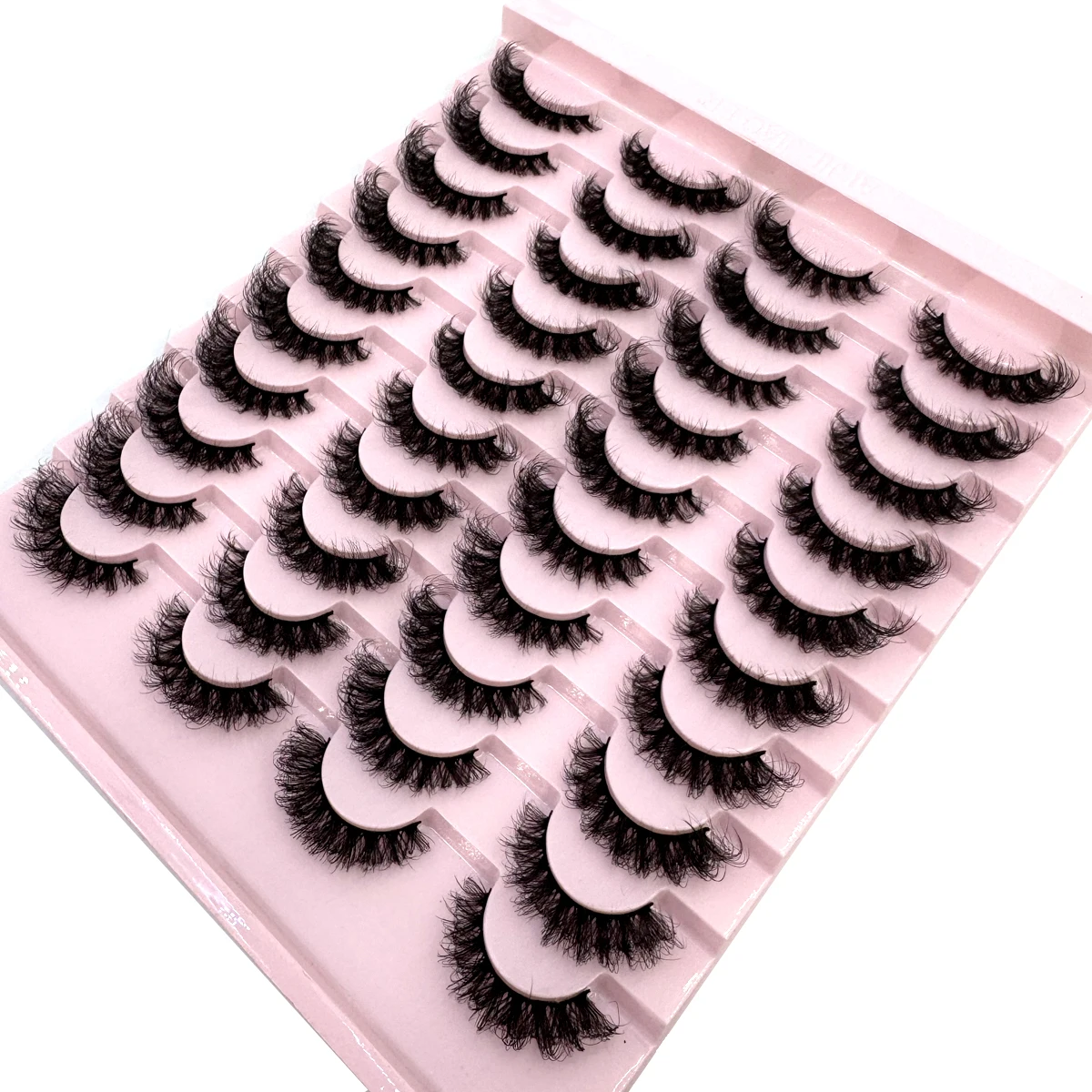 HBZGTLAD 20 Pairs Natural Thick False Eyelashes Long Makeup 6D Mink Eyelashes Eyelash Extension Mink Eyelashes for Beauty