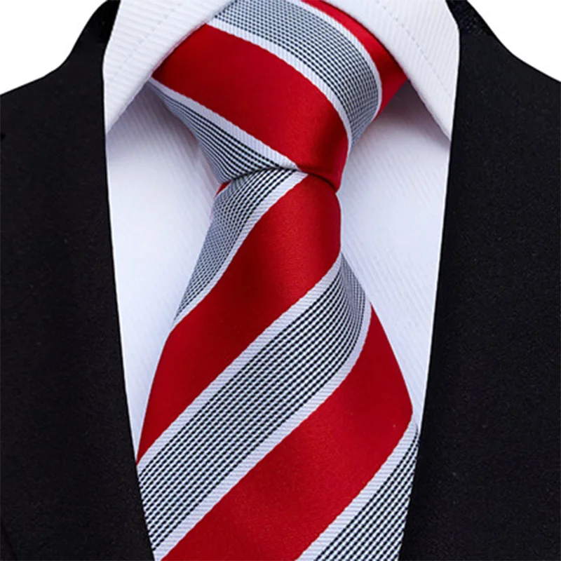 New Style Fashion Men\'s Tie 8 cm Silk Necktie Woven Gravatas For Men Striped Floral Fit Wedding Fomal Party Shirts Accessories