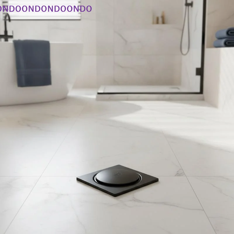 Push Type Rust Proof Stainless Steel Floor Drain Anti Odor Fast Drainage Cover for Public Toilet Use