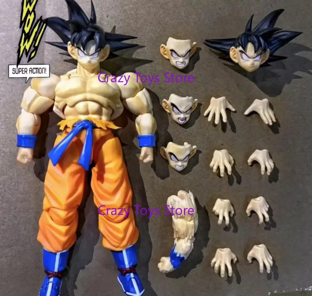 متوفر في المخزون Wow Studio Dragon Ball Z Legend Super Saiyan Son Goku Kaiouken 3.0 SHF شخصية سلسلة الأكشن نموذج الشكل #3