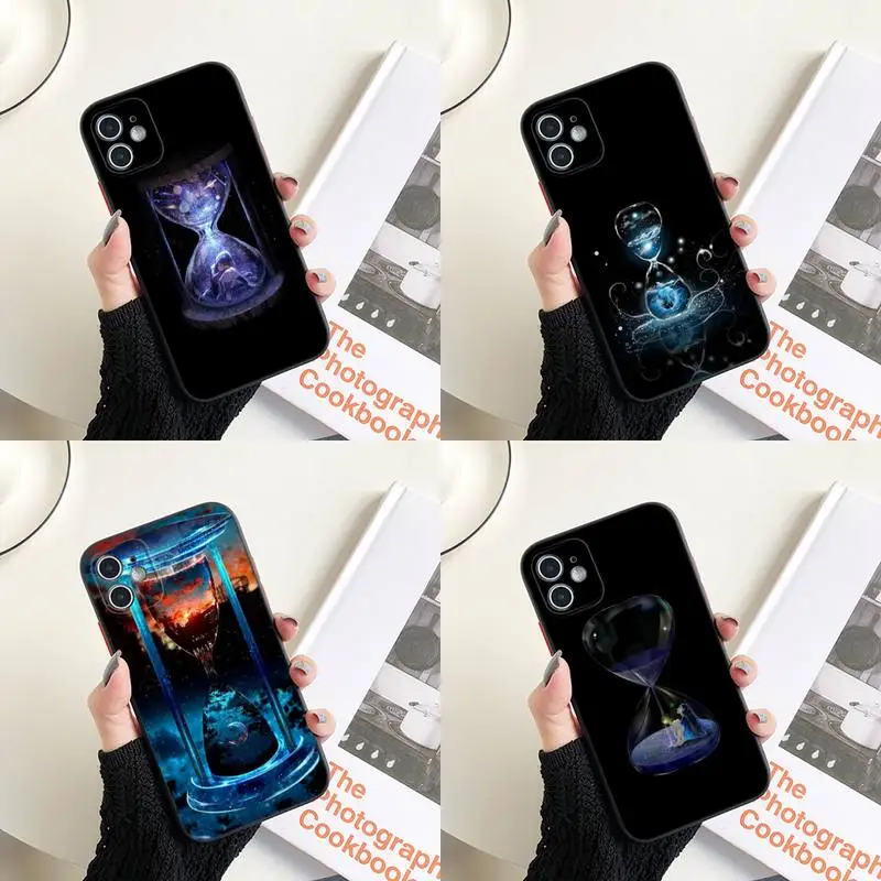 Riccu Sun and moon balance Phone Case Colorful Trasparent For iPhone 13 12 11 Pro Max XR X XS Mini 7 8 Plus Phone Covers