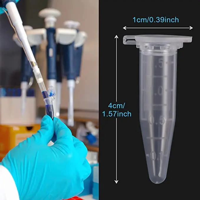 100PCS 1.5ml Centrifuge Tube Professional Test Laboratory Experiment