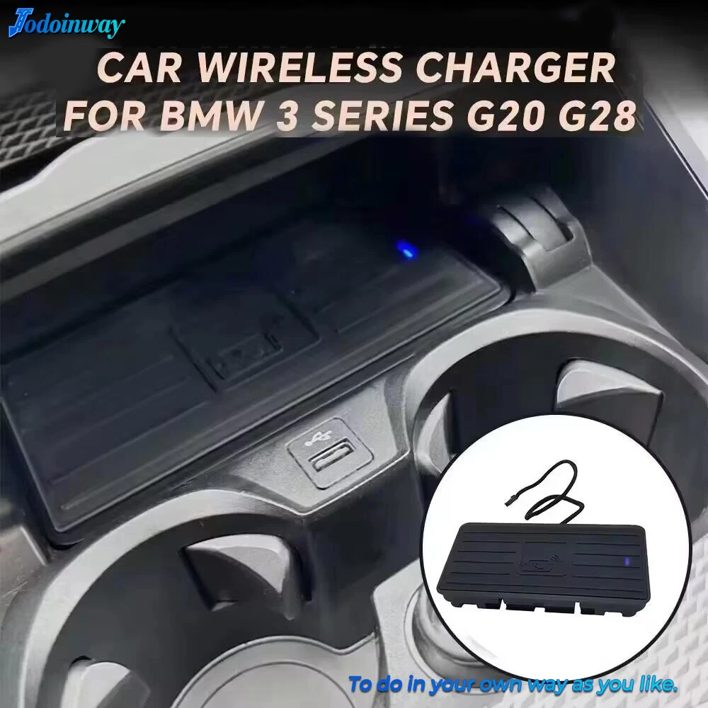 15W Car Wireless charging For BMW 3 Series G20 G21 G28 4 Series G26 phone charger mobile holder fast charge interior Accessories