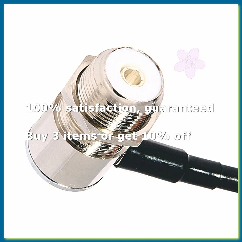 ●Walkie Talkie Antenna Connector 50-3 RG585 Coaxial Extend Cord Cable-ABFB