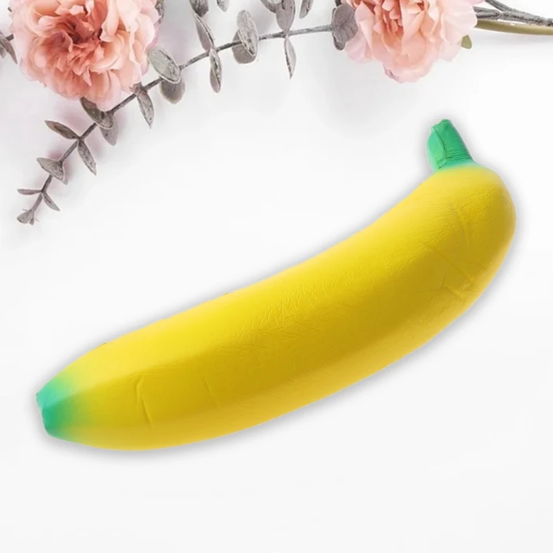 Q0KB 18CM Simulation Banana Toy Slow Rising Squeeze Stress Decompression for