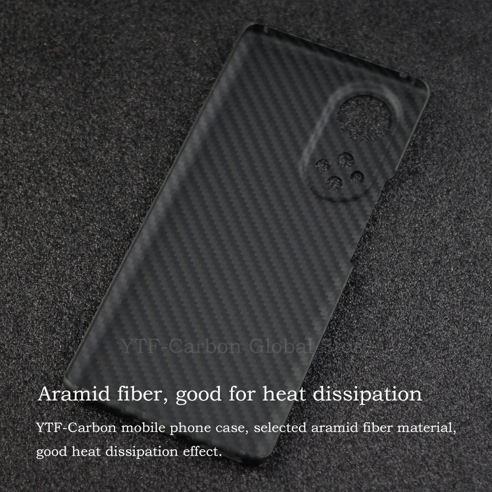 YTF-carbon Real carbon fiber phone case For huawei honor 50 pro case Ultra-thin Anti-fall aramid fiber Protective Hard Cover