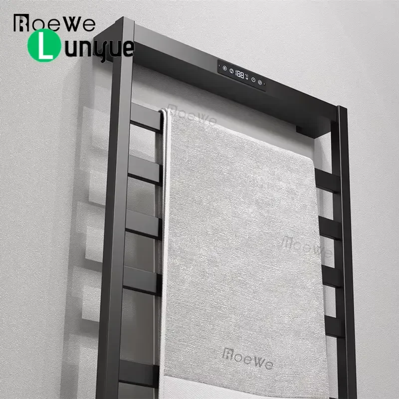 Wall Mounted Electric Towel Heater Stainless Steel Towel Rack for Hotel Projects Certified Bathroom Heating Rail